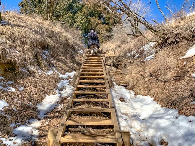 23丁目あたりにある木の階段を過ぎたあたりから先は