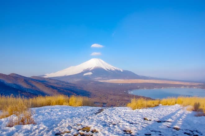 しかしなんといっても最大の見どころは富士山と山中湖です