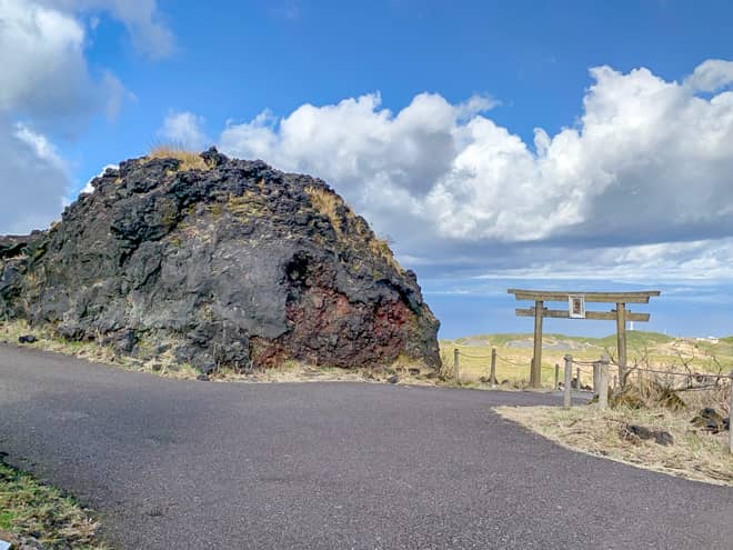 マグマのしぶきがくっついた岩2