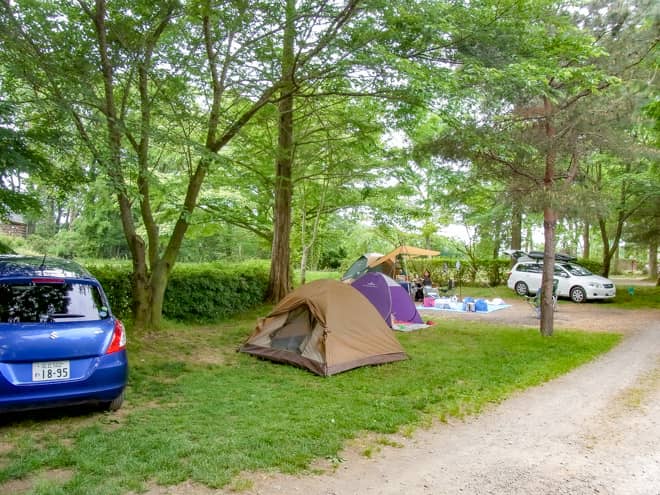 狭い区画サイトの場合