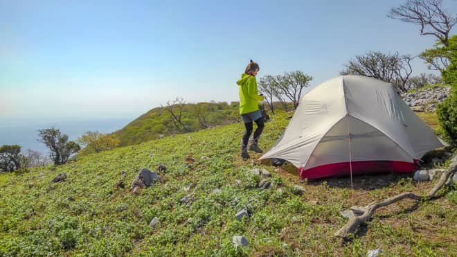 藤原岳でのテント泊