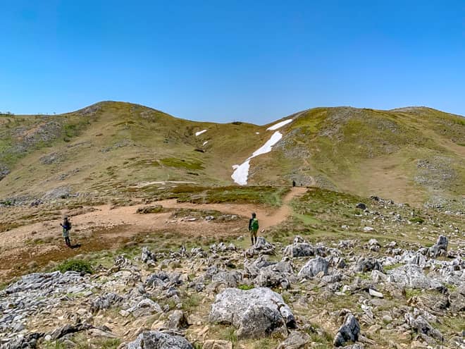 反対側をみるとラスボスの霊仙山がそびえたちます