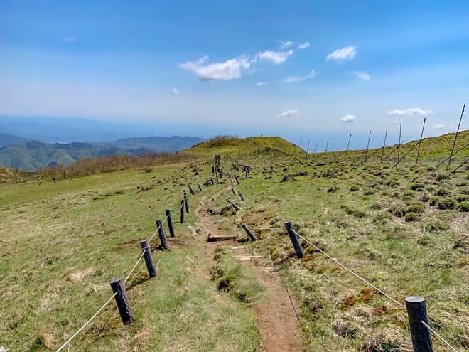 大変開放感のある山道で