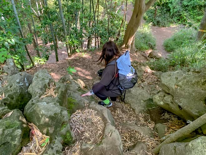 天延から獅子舞分岐へ向かう道も標識がわかり辛く