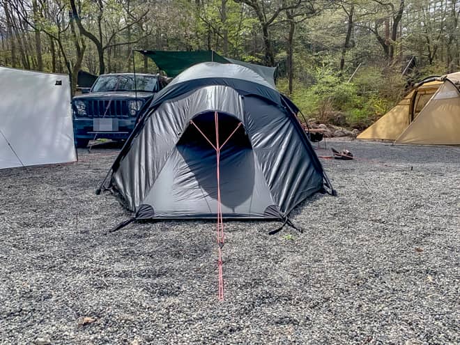 正面から見た姿です