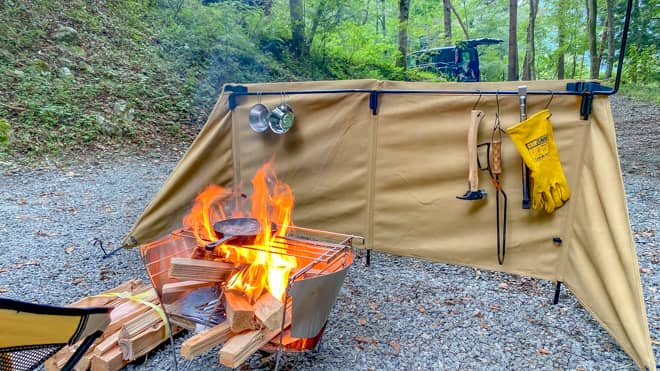 焚き火陣幕とは