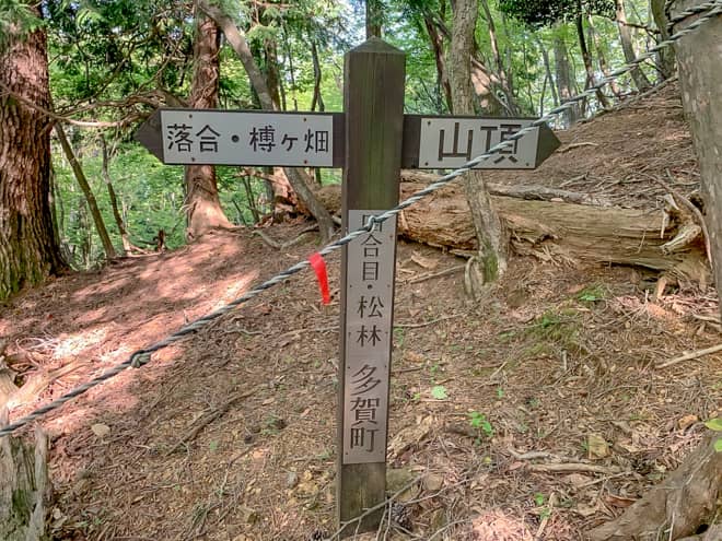 4合目の標識です