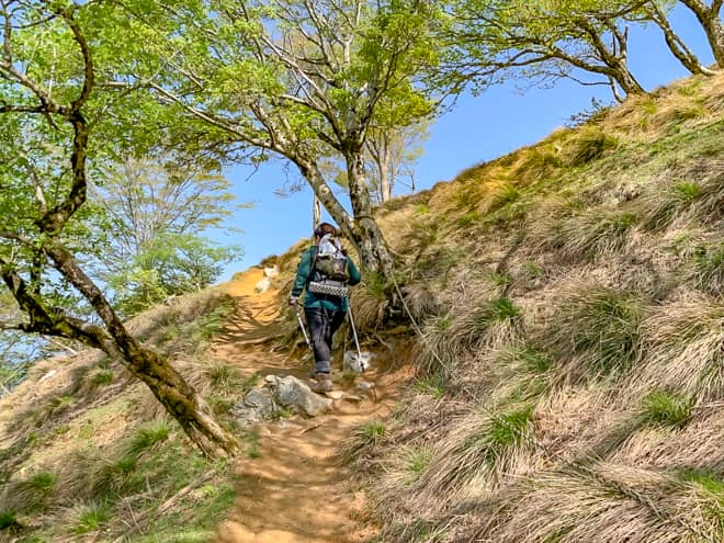 7合目のお猿岩を目指す