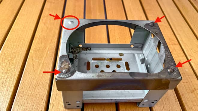 Milicampコンロ上部