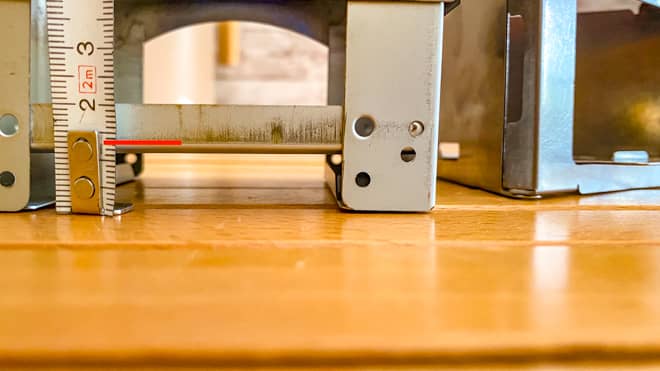 Milicamp台の高さ