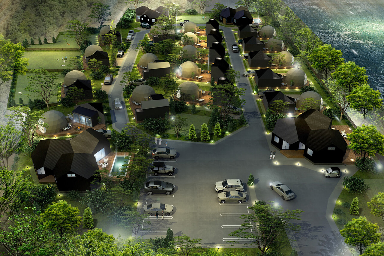 グランドーム夜景