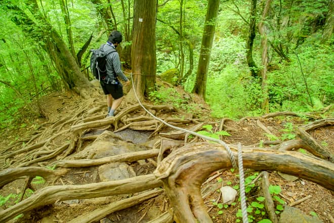 七代の滝へ行くには覚悟が必要