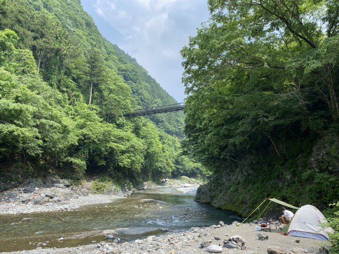 夏の氷川キャンプ場