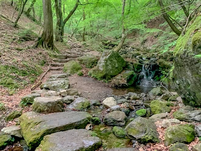 綾広の滝→天狗岩