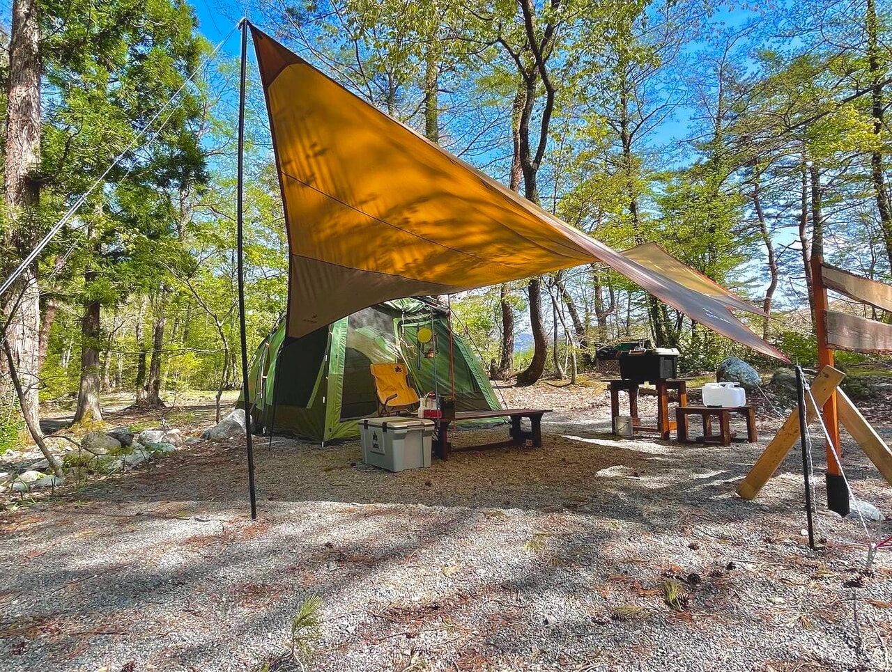 長野県白馬村の手ぶら専門キャンプ場「倉下の湯キャンプ場」がこの夏リニューアルオープン