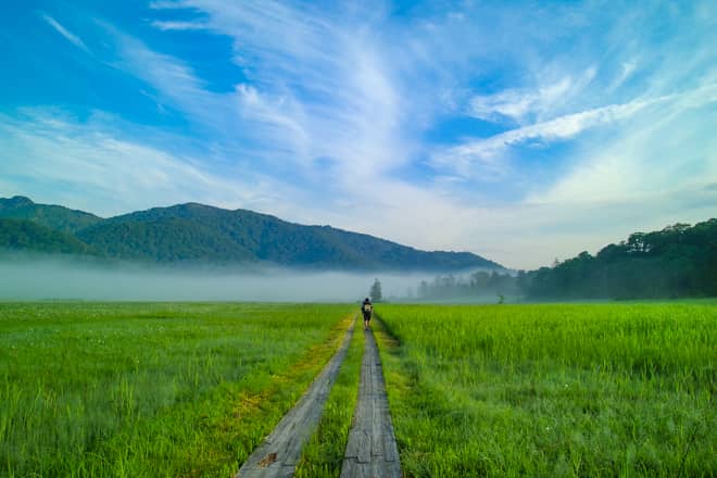 しかしなんといっても、早朝の尾瀬の壮大な絶景