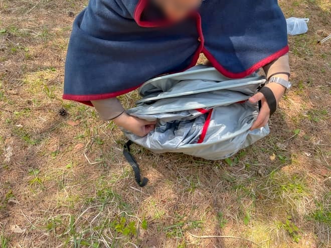 クイックアップIGシェード＋を収納中