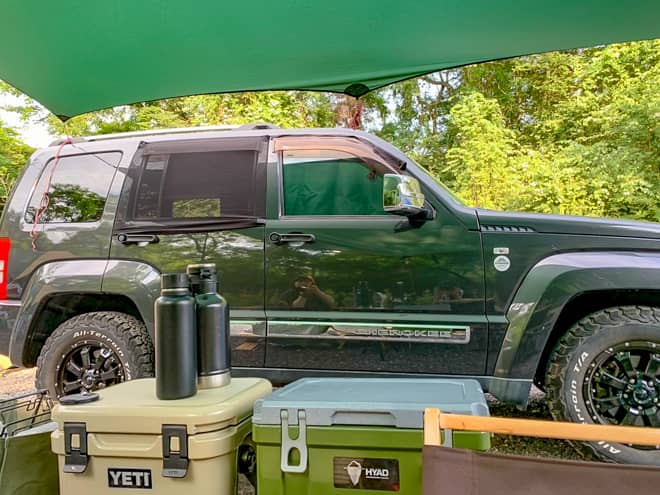 クーラーボックスの中の食材や飲み物が常温化