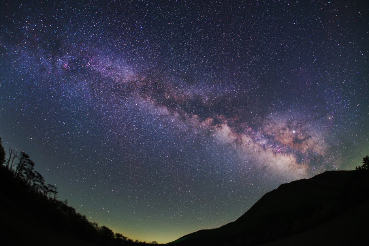 三瓶山北の原の天の川