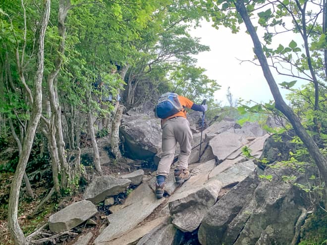 勿論、黒檜山登山口からピストン