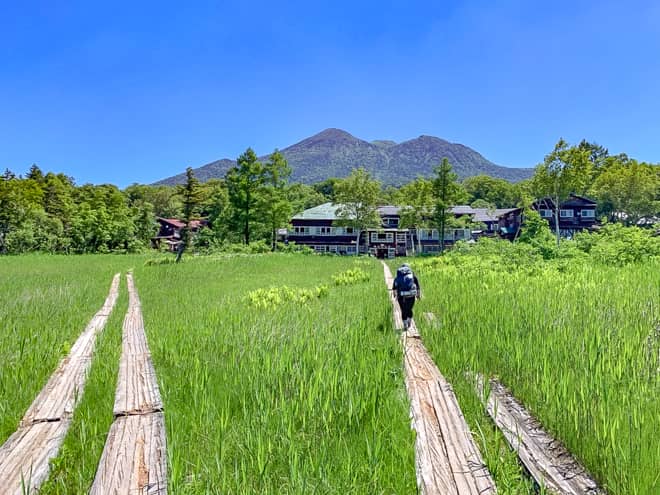 尾瀬ヶ原を横断した東端に「見晴」