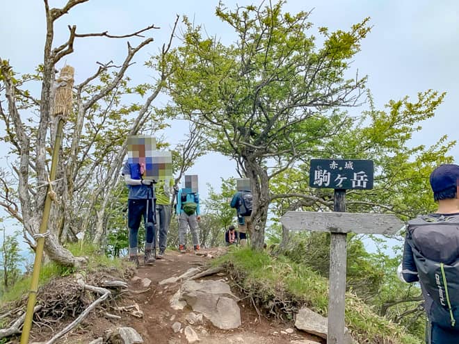 山頂は広くありませんが見晴らしは大変良く