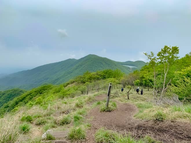 目の前には小沼（この）が見えます