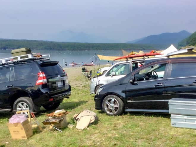 真夏の車内は日中