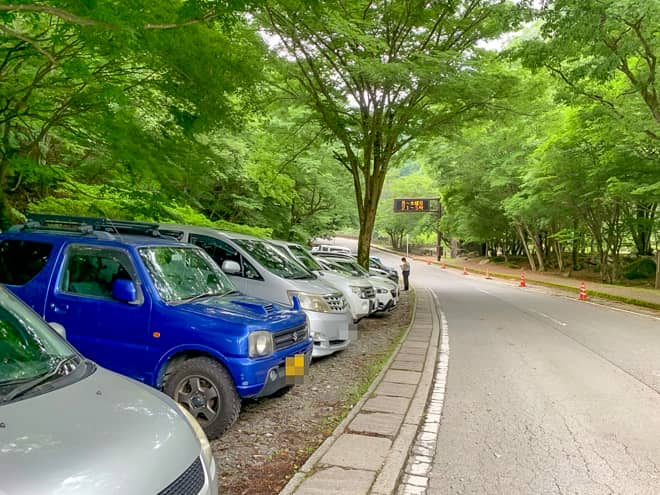 西丹沢ビジターセンターにある駐車場