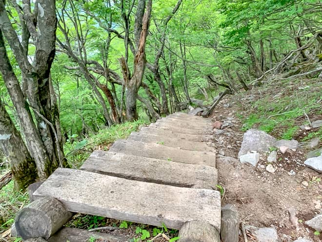 駒ヶ岳登山口も急登続きですが