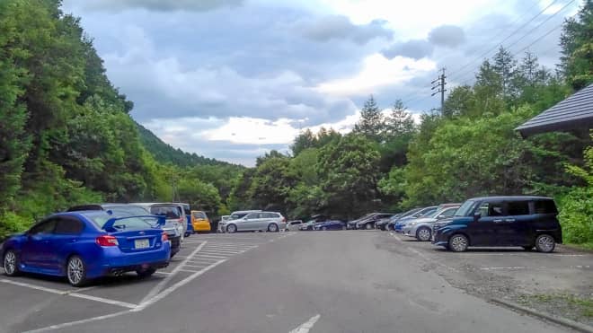 三俣登山口駐車場