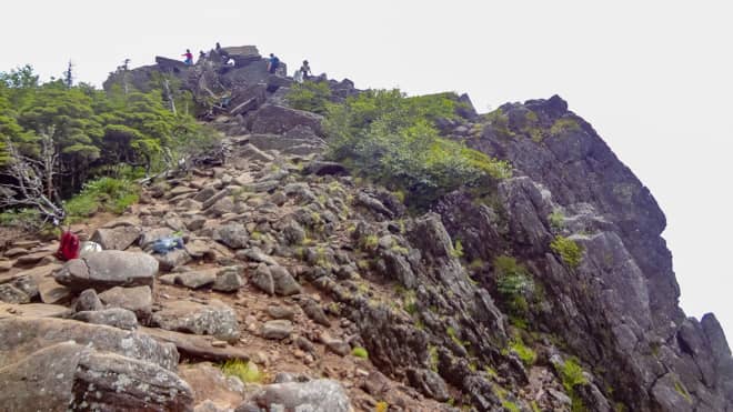 にゅう山頂