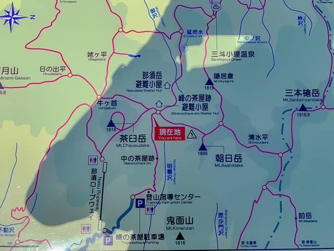 峰の茶屋跡避難小屋→朝日の肩