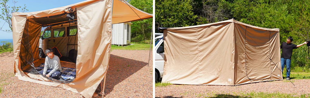 扇形カーサイドタープ_5