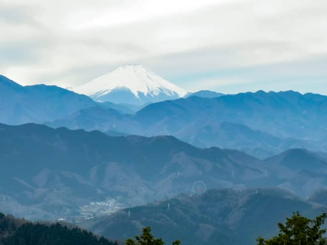 高尾山からの眺望は素晴らしく
