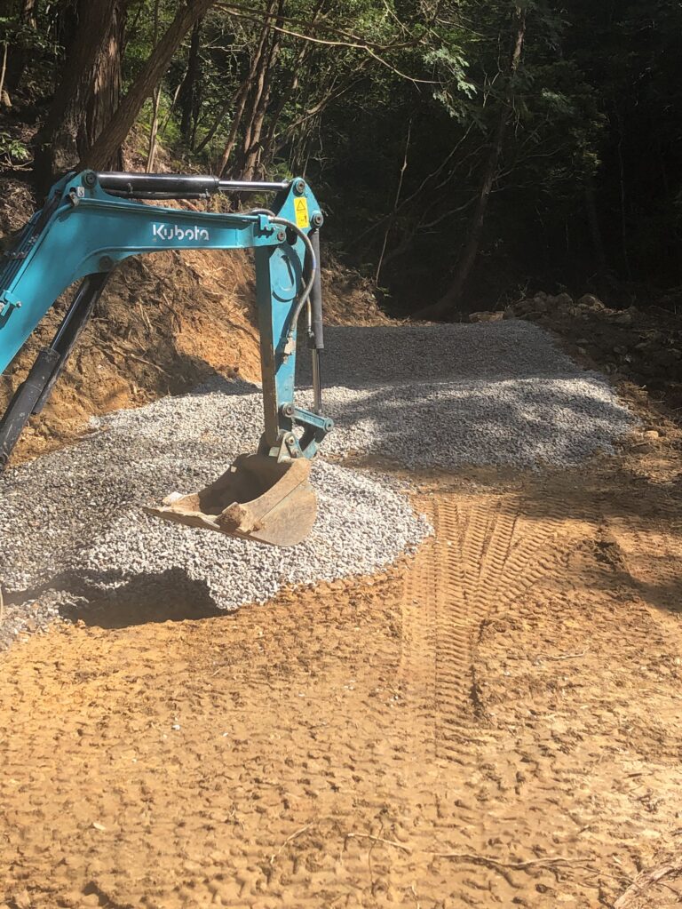 鳥羽里山キャンプ場の工事写真