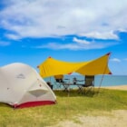夏といえば海！青い海が美しい「葛野浜海水浴場」でのキャンプをレビューします！