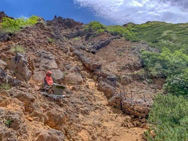 お地蔵さんが見えてくると