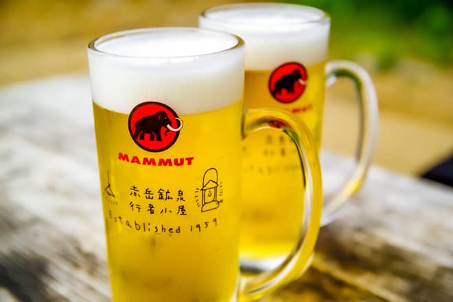 そしてもう一つの名物といえばマムートジョッキ