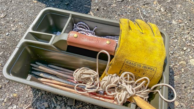 ペグ入れとして使う