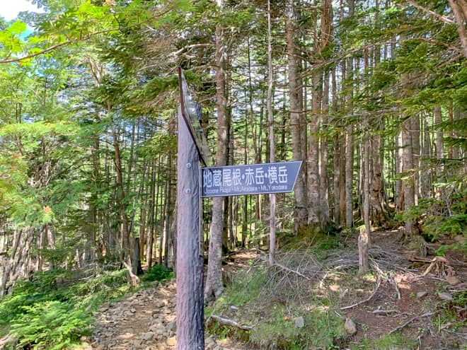 地蔵尾根ルート