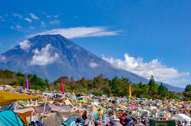 場内キャンプサイト