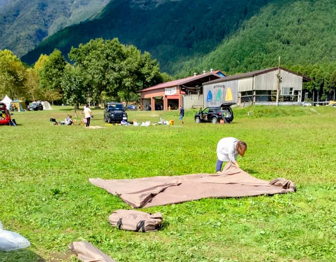 撤収は3日目の10時までに行います