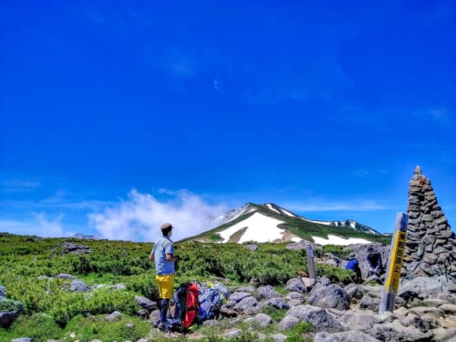 白馬乗鞍岳山頂