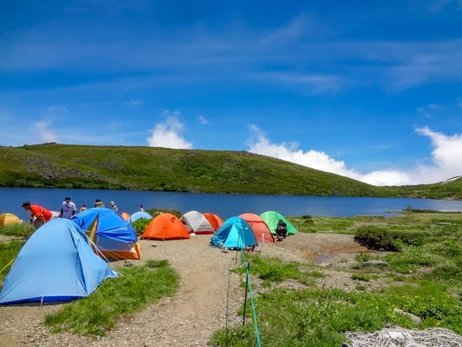 白馬大池テント場