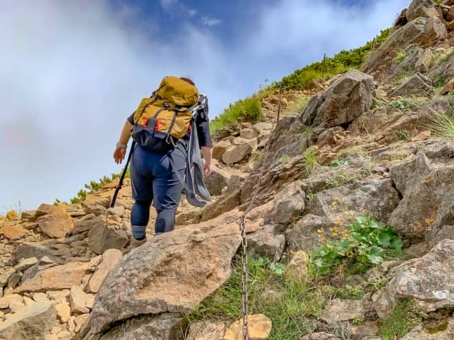 行者小屋より先は