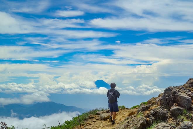 赤岳からの眺望は素晴らしく