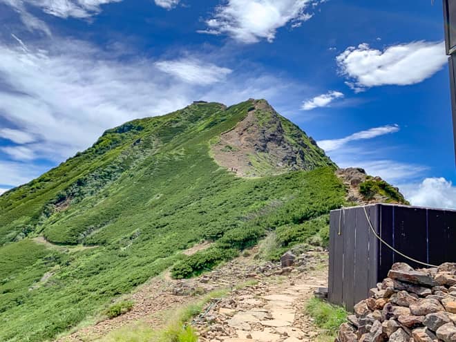 赤岳展望荘を進み