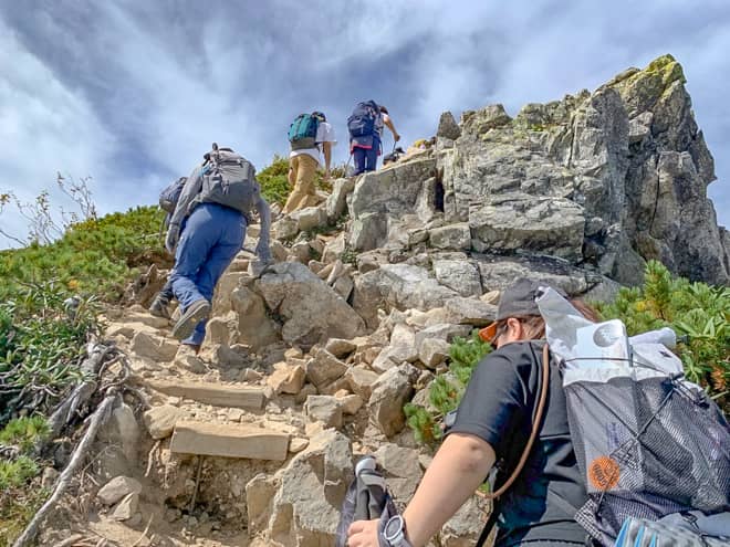 あくまで「北アルプスの中では初心者向け」の山