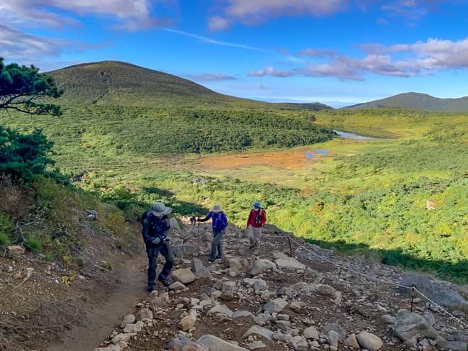 そこそこ急な坂なので